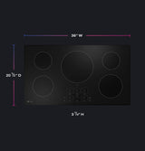 GE Profile™ ENERGY STAR® 36" Built-In Touch Control Induction Cooktop