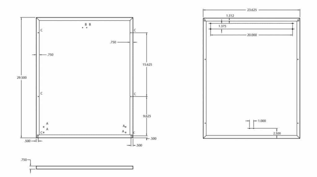 24" Dishwasher Panel