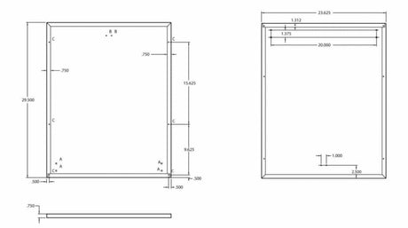 24" Dishwasher Panel