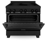 ZLINE 36" 4.6 cu. ft. Induction Range with a 5 Element Stove and Electric Oven in Black Stainless Steel (RAIND-BS-36)