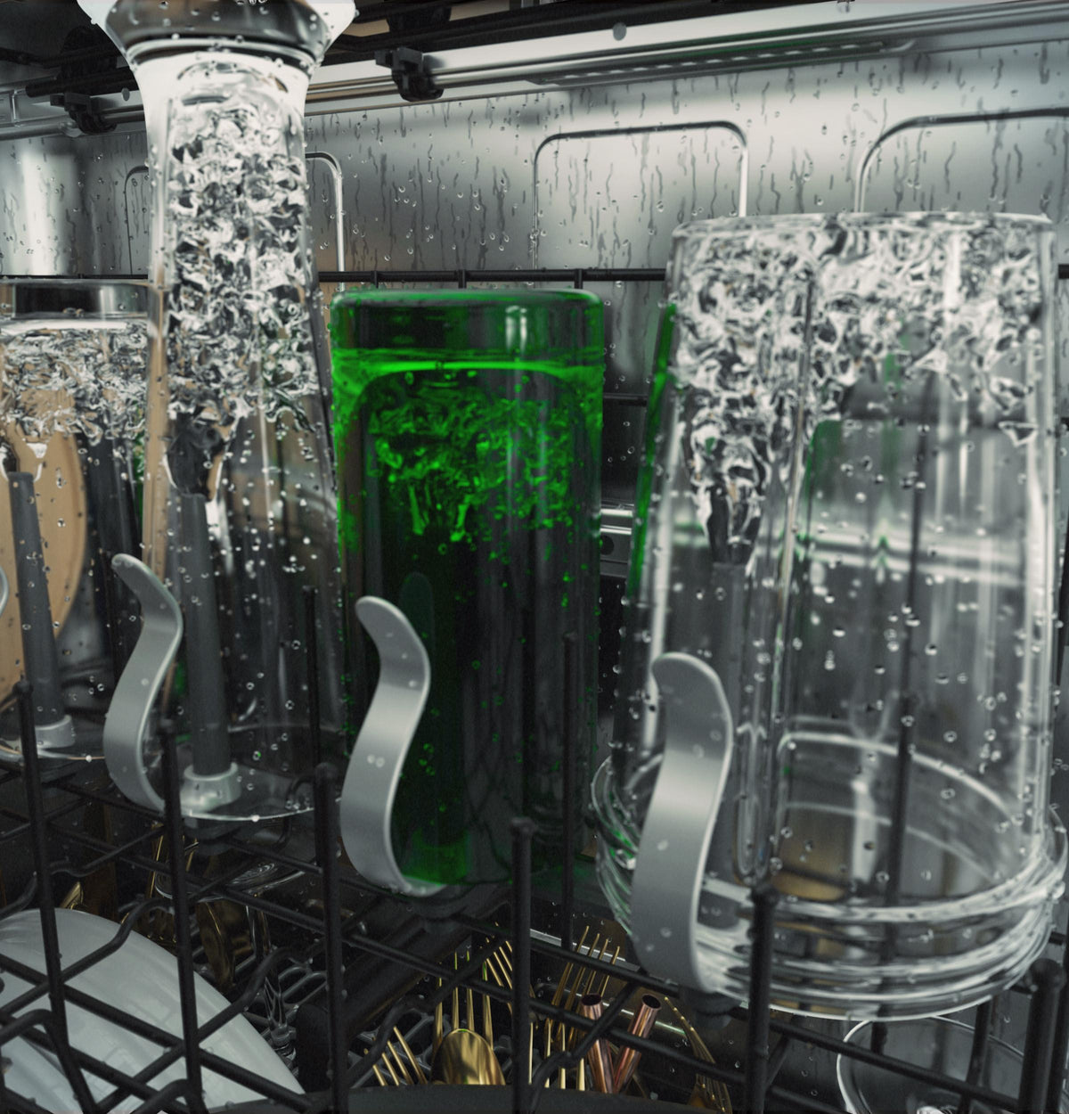CAF(EBACK)™ CustomFit ENERGY STAR® Panel-Ready Stainless Interior Smart Dishwasher with Ultra Wash Top Rack and Dual Convection Ultra Dry™