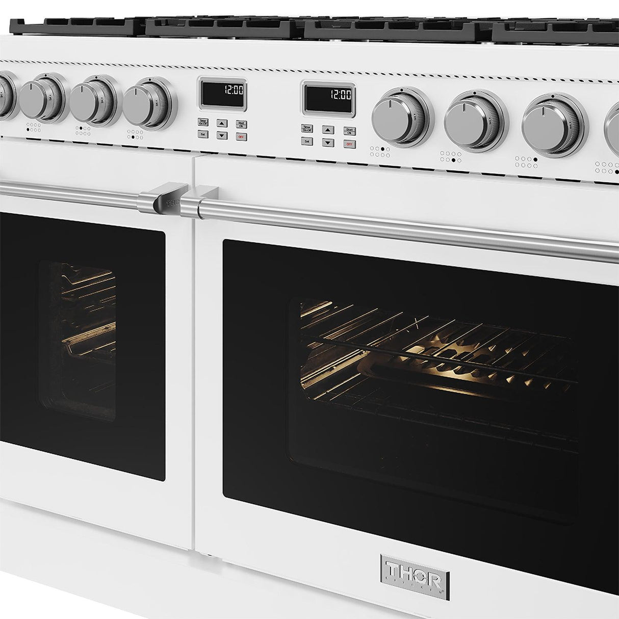 48 Inch Contemporary Professional Liquid Propane Range In White