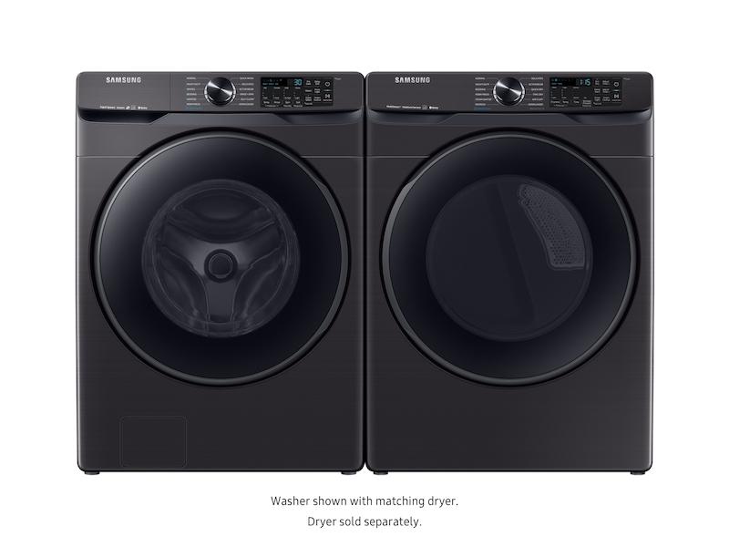 5.0 cu. ft. Smart Front Load Washer with Super Speed in Black Stainless Steel
