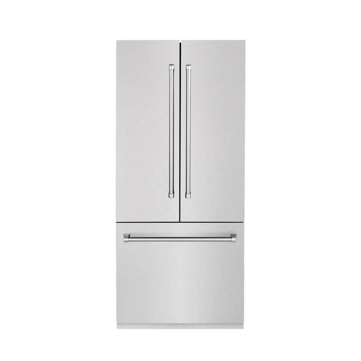 ZLINE 36" 19.6 cu. ft. Built-In 3-Door French Door Refrigerator with Internal Water and Ice Dispenser in Fingerprint Resistant Stainless Steel (RBIV-SN-36)