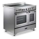 Verona VPFSEE365DSS 36 inch Prestige Series Freestanding Double Oven Electric Range with 5 Elements, 3.5 cu. ft. Total Oven Capacity, European Convection (Stainless Steel)