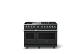 48"W. Dual Fuel Range (Burner: 6g, Finish: Antique Bronze, Trim: Polished Chrome, Fuel: Natural Gas)