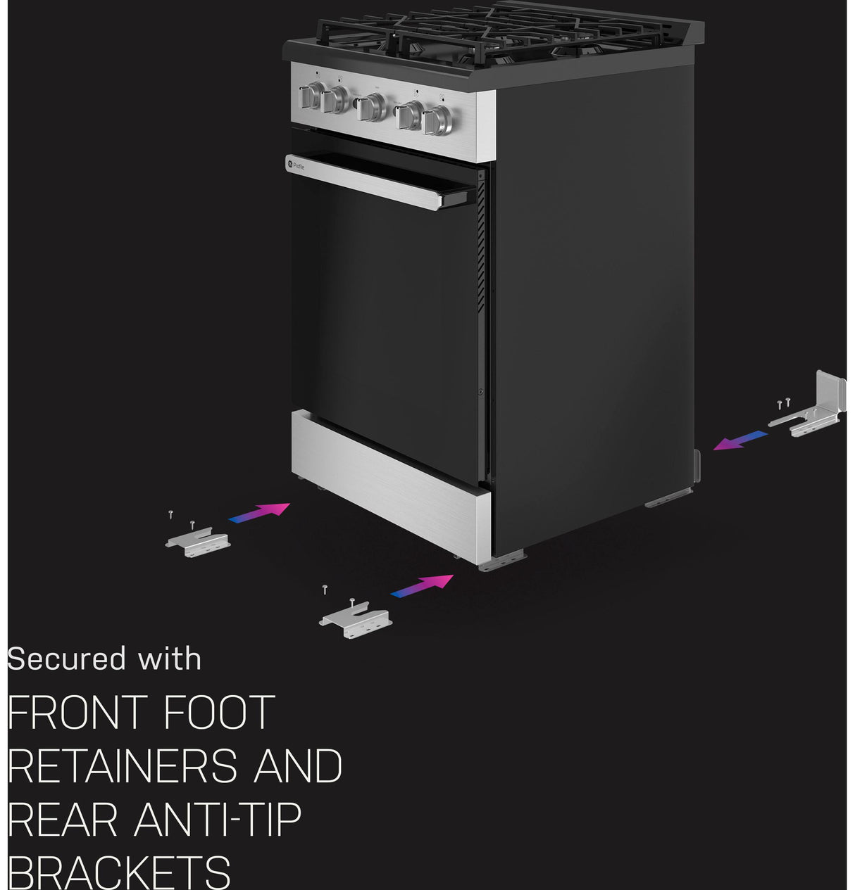 GE Profile™ 24" Free-Standing RV Gas Range
