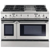 GE Monogram® 48" Dual-Fuel Professional Range with 6 Burners and Grill (Liquid Propane)