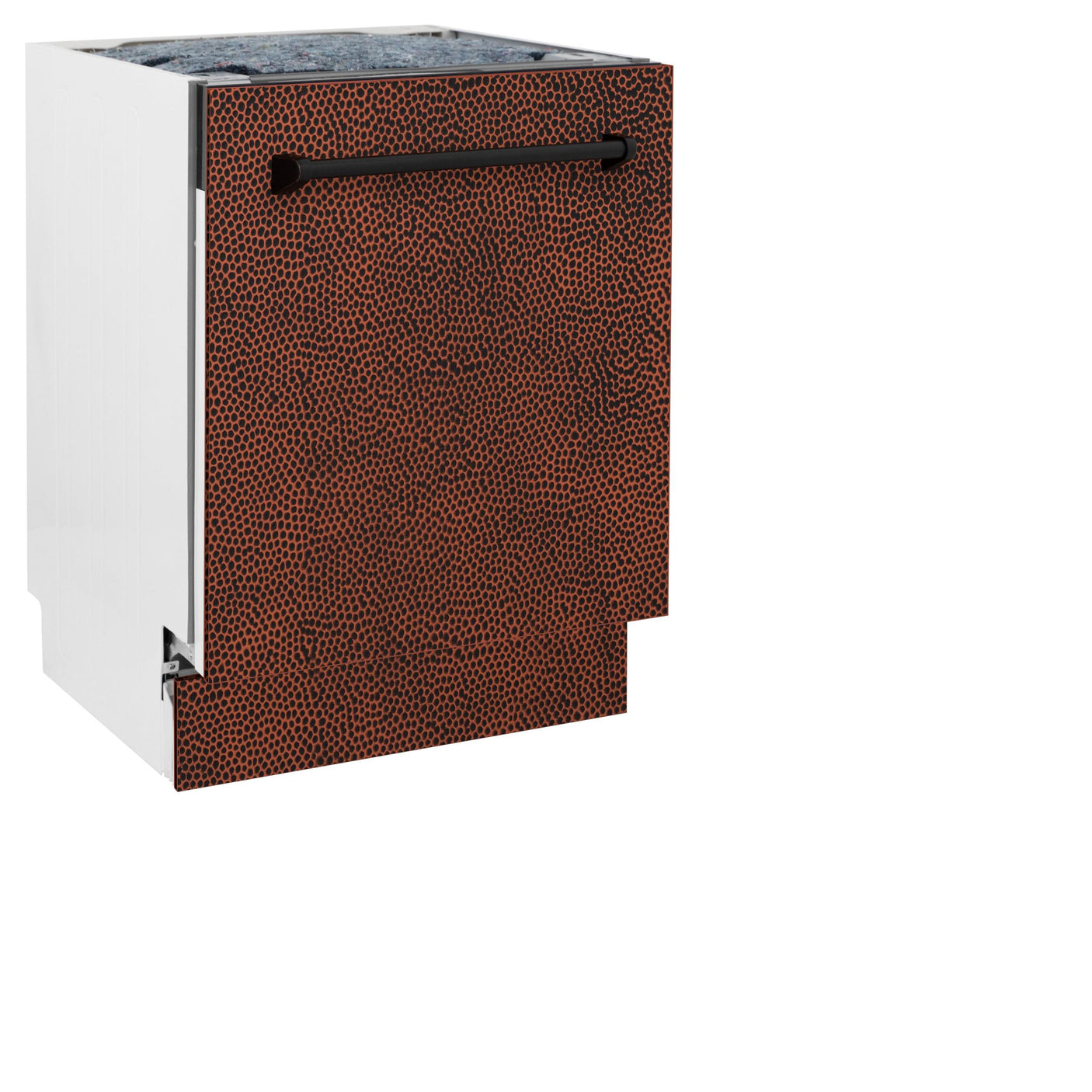 ZLINE 24" Tallac Series 3rd Rack Dishwasher with Traditional Handle, 51dBa (DWV-24) [Color: Hand Hammered Copper]