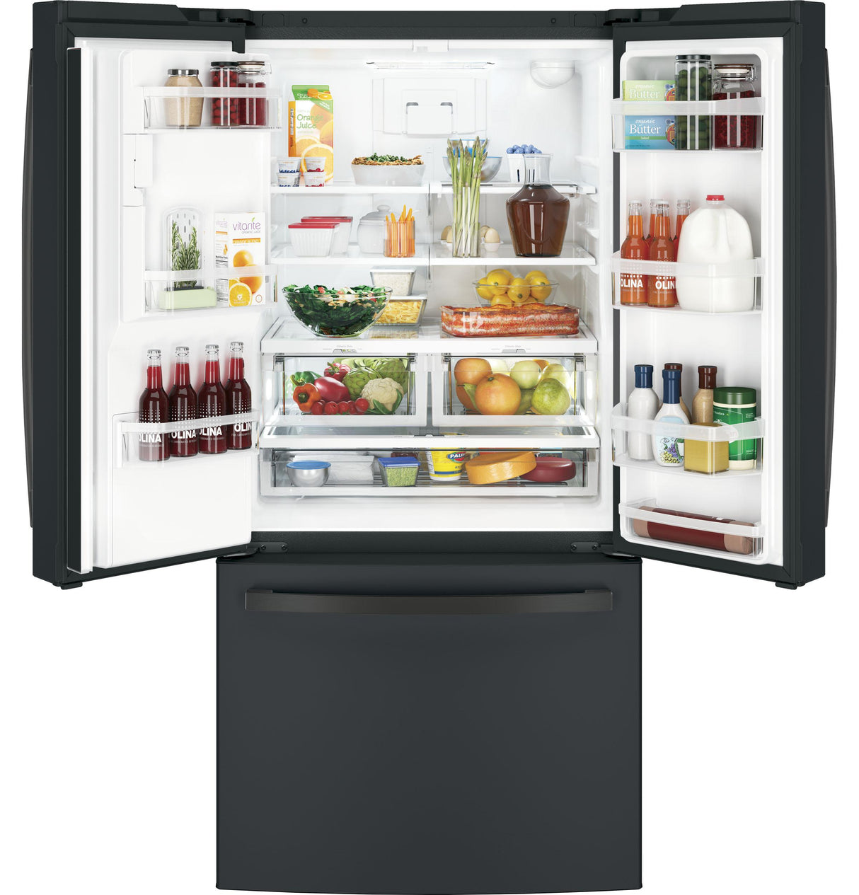 GE® ENERGY STAR® 17.5 Cu. Ft. Counter-Depth French-Door Refrigerator