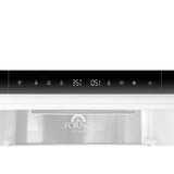 Custodia 24" Bottom Freezer, 10.3 cf., Left Swing, Ice Maker, Total No frost, White, Antique Brass handles
