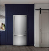 GE® ENERGY STAR® 21.0 Cu. Ft. Bottom-Freezer Refrigerator