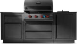 OASIS 301 Outdoor Kitchen, Built-in 700 Series 32 with Soft Close Doors , Propane, Matte/Matt Black