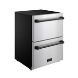 24 Inch Undercounter Built-in or Freestanding Drawer Refrigerator - Stainless Steel/black  Gordon Ramsay Series