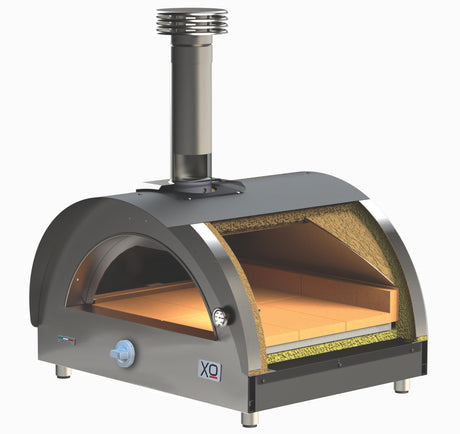 Tabletop Hybrid Gas & Wood Oven in Carbona (Black)
