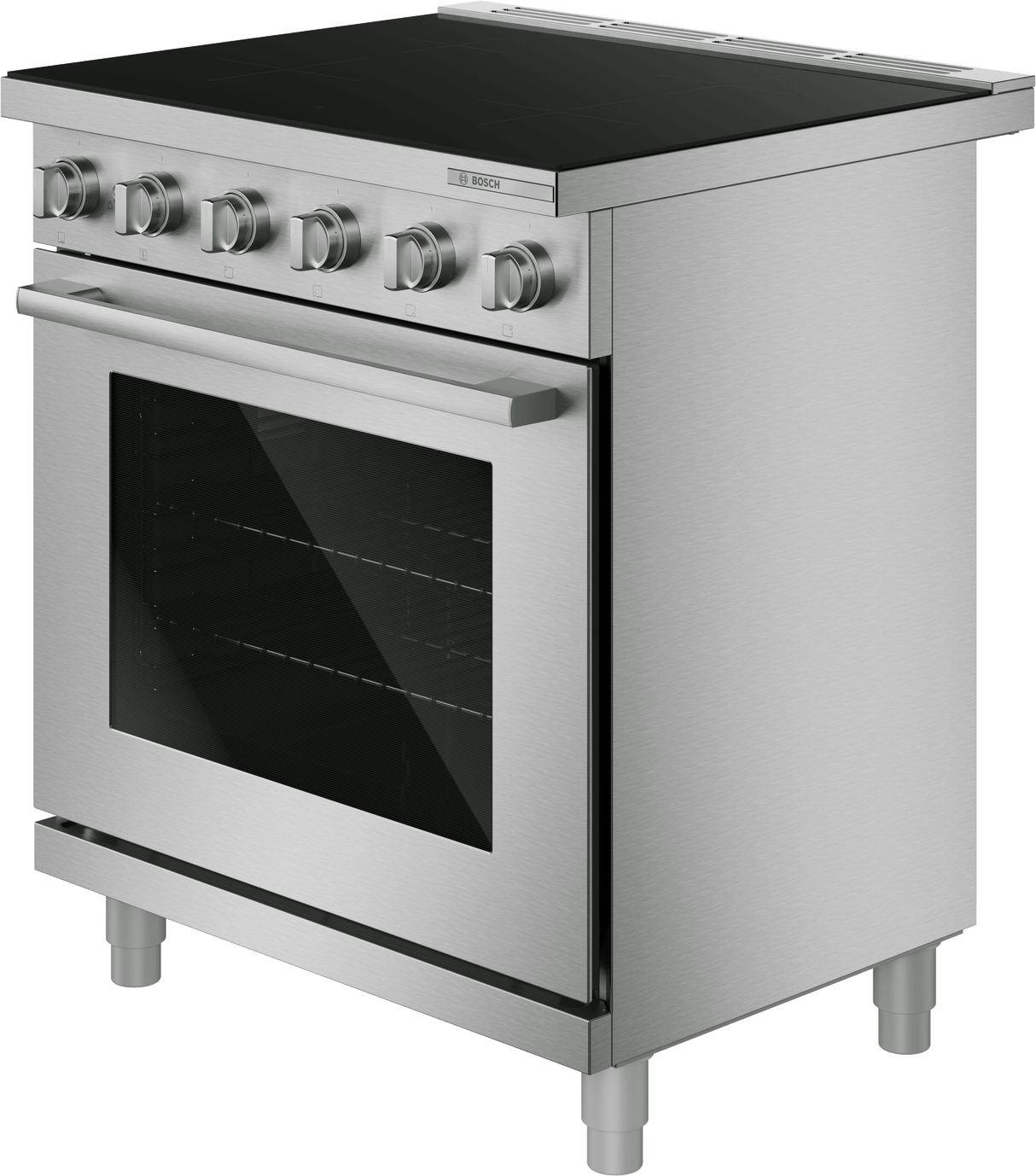500 Series, Induction freestanding range cooker, 30'', Stainless steel