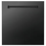 ZLINE 24" Monument Dishwasher Panel with Traditional Handle and Color Options (DPMT-24) [Color: Black Stainless Steel]