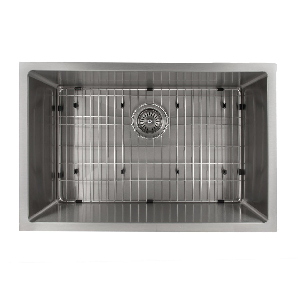ZLINE 30 in. Meribel Undermount Single Bowl Stainless Steel Kitchen Sink with Bottom Grid (SRS-30)