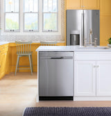 GE® ENERGY STAR® Fingerprint Resistant Top Control with Stainless Steel Interior Dishwasher with Sanitize Cycle & Dry Boost