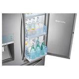 36" Wide, 30 cu. ft. Capacity 4-Door French Door Food ShowCase Refrigerator (Stainless Steel)