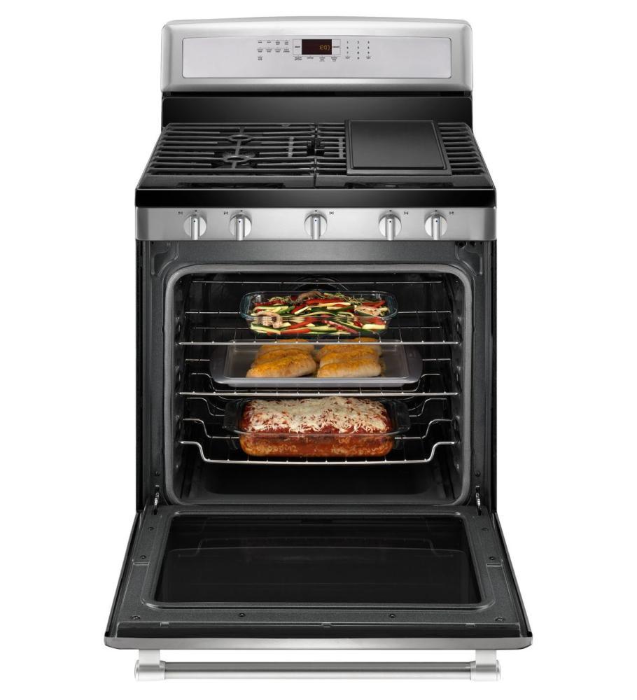 Gas Freestanding Stove with Griddle - 5.8 cu. ft.