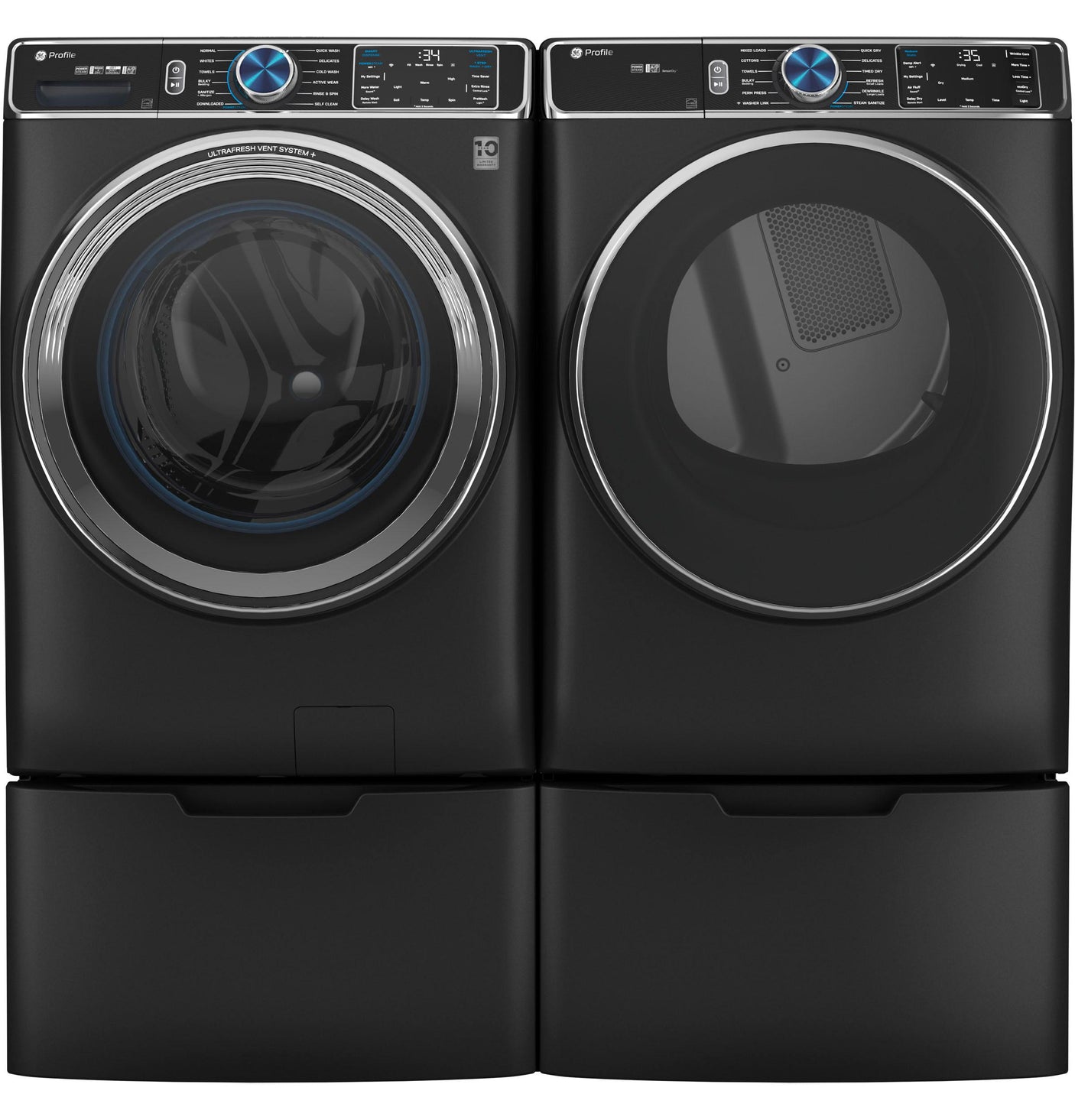 GE Profile™ 5.3 cu. ft. Capacity Smart Front Load ENERGY STAR® Steam Washer with Adaptive SmartDispense™ UltraFresh Vent System Plus™