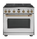 Café™ 36" All-Gas Commercial-Style Range with 6 Burners (Natural Gas)