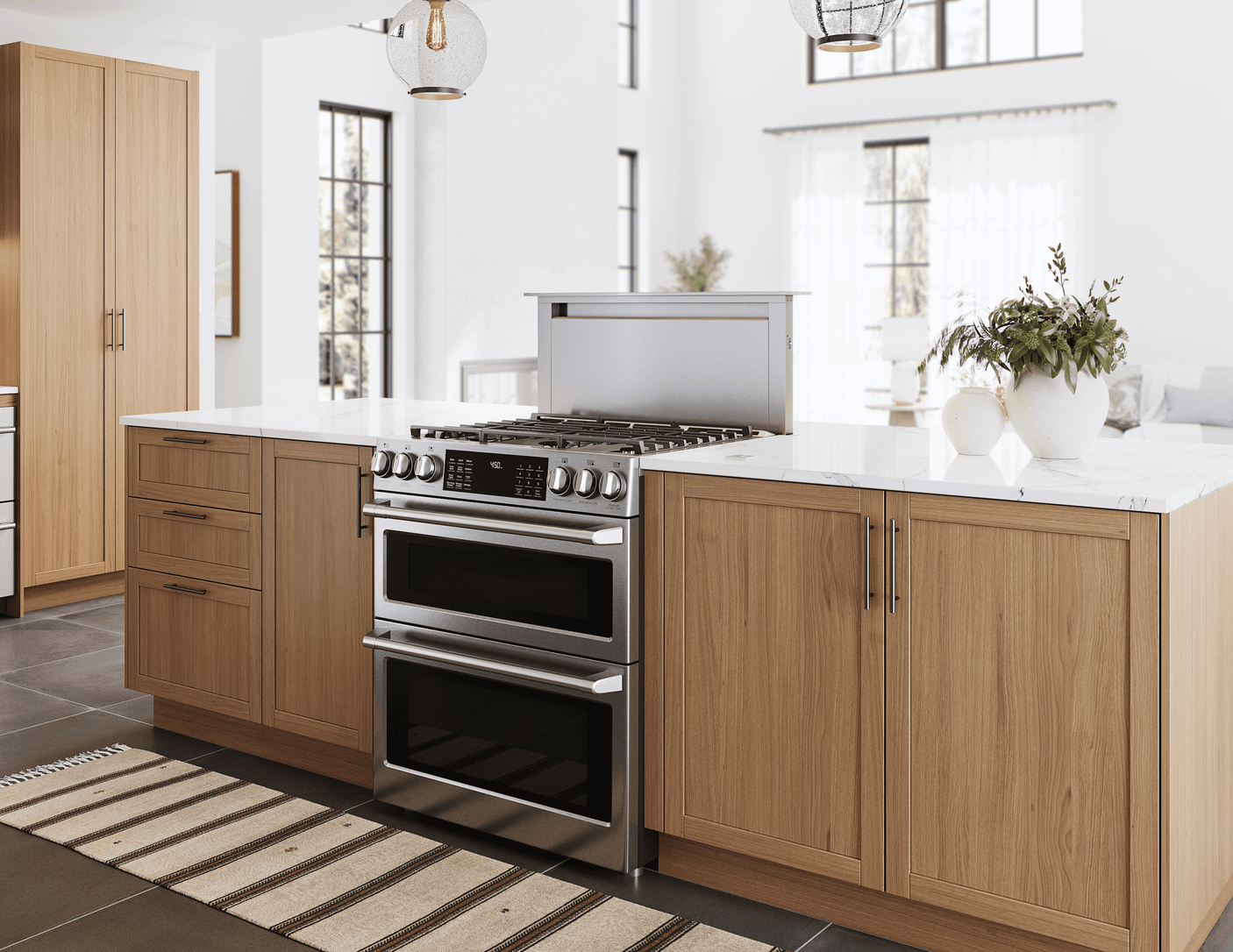 Treviso Downdraft, 14" rise, 36" Width, SS, 600 CFM