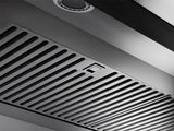 42" Chimney Wall Hood, Silver Stainless Steel