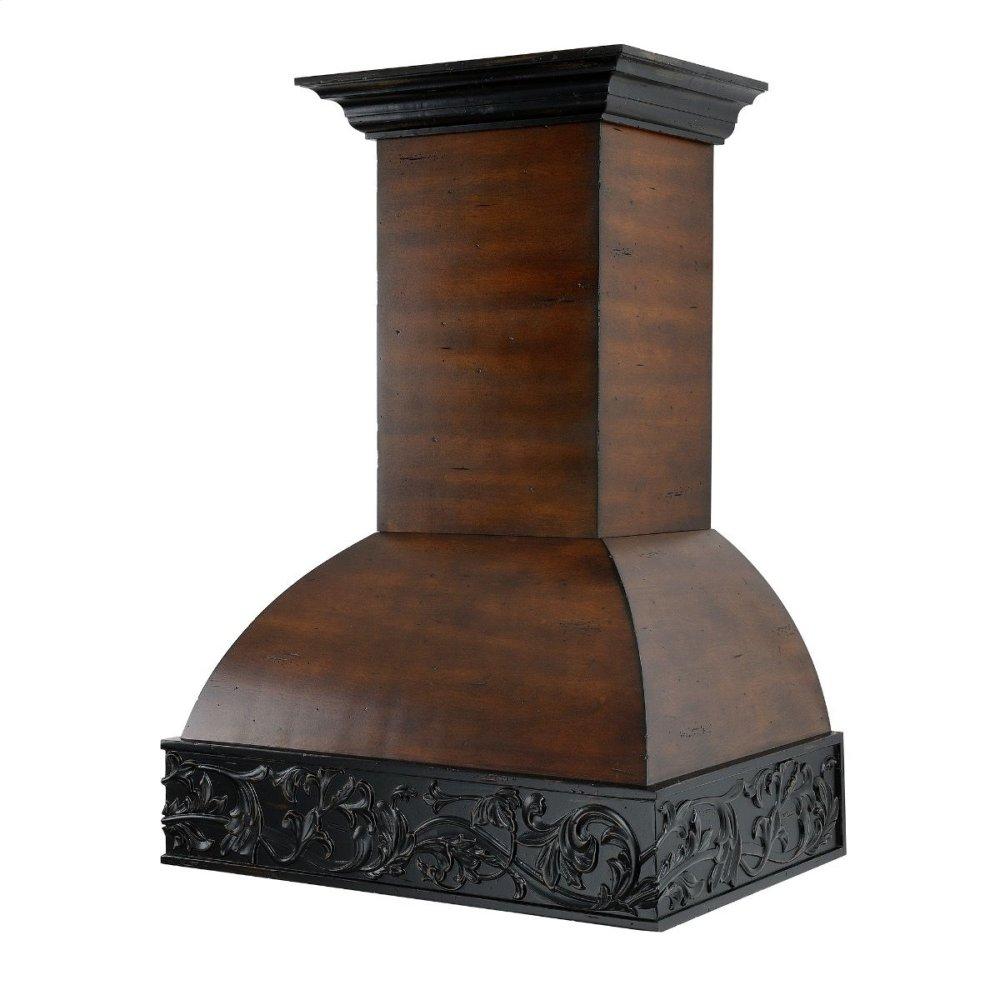 ZLINE 30" Designer Series Wooden Wall Range Hood with Crown Molding (393AH-30)