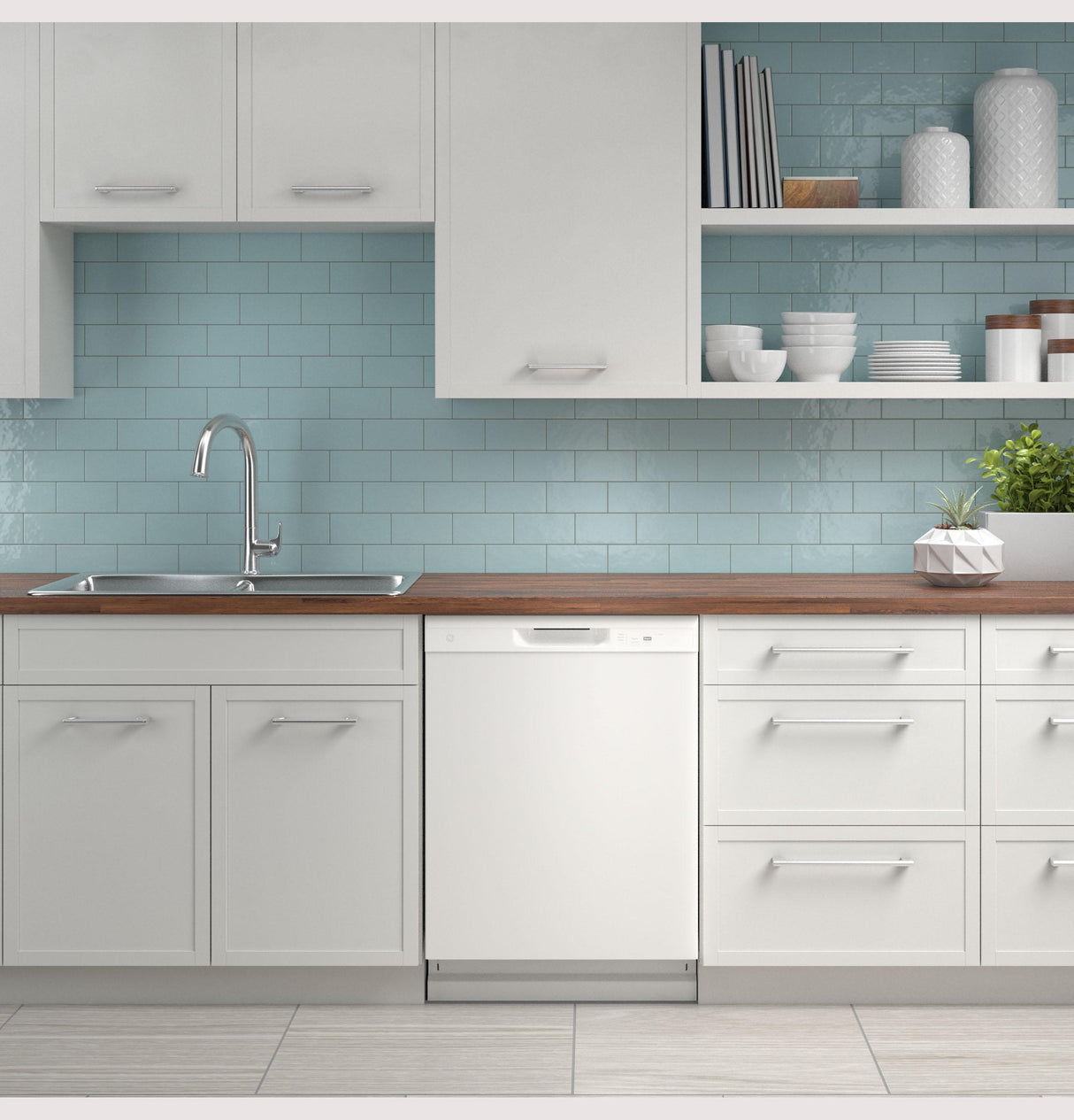 GE® Dishwasher with Front Controls