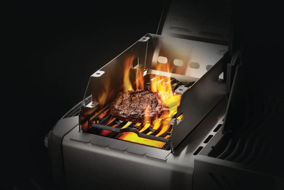 Side Burner Windshield - Large with Skewer Rack