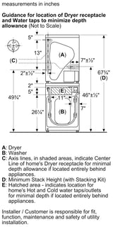 800 Series Compact Washer , Pearl Steel