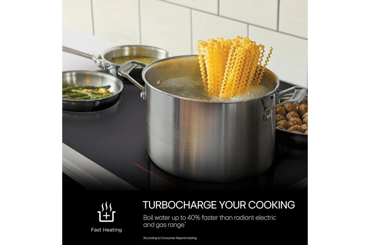 30" Induction Cooktop, 4 Elements, White Backlit, Red Bar, Bridge, ThinQ®