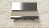Outdoor hood, 42"W, 33"D, 18"T, 1200CFM, LEDs, pro baffle filters