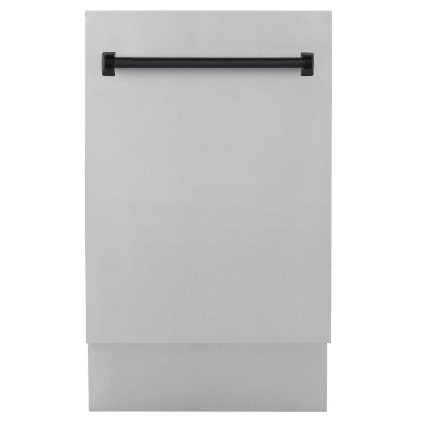 ZLINE Autograph Edition 18 Compact 3rd Rack Top Control Dishwasher in Stainless Steel with Accent Handle, 51dBa (DWVZ-304-18) [Color: Matte Black]