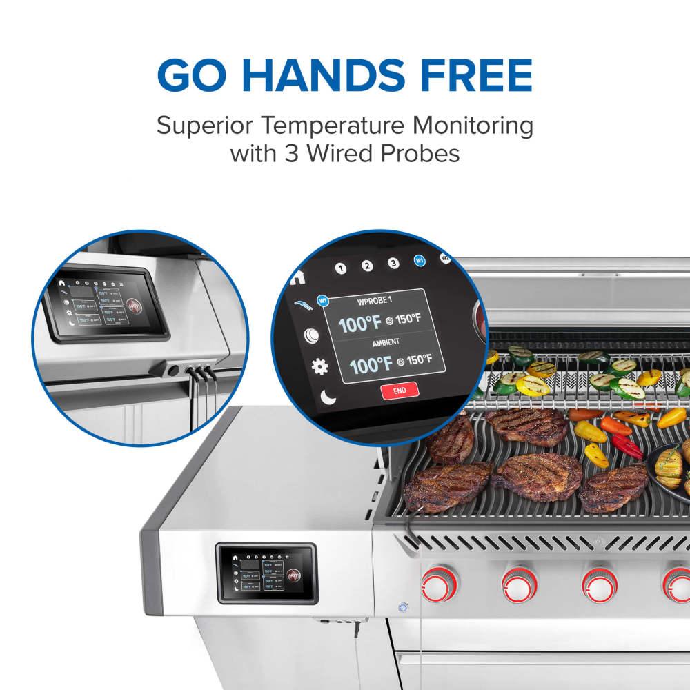 Prestige PRO 665 Elite with Smart Technology & Electric Smoker Box , Natural Gas, Stainless Steel