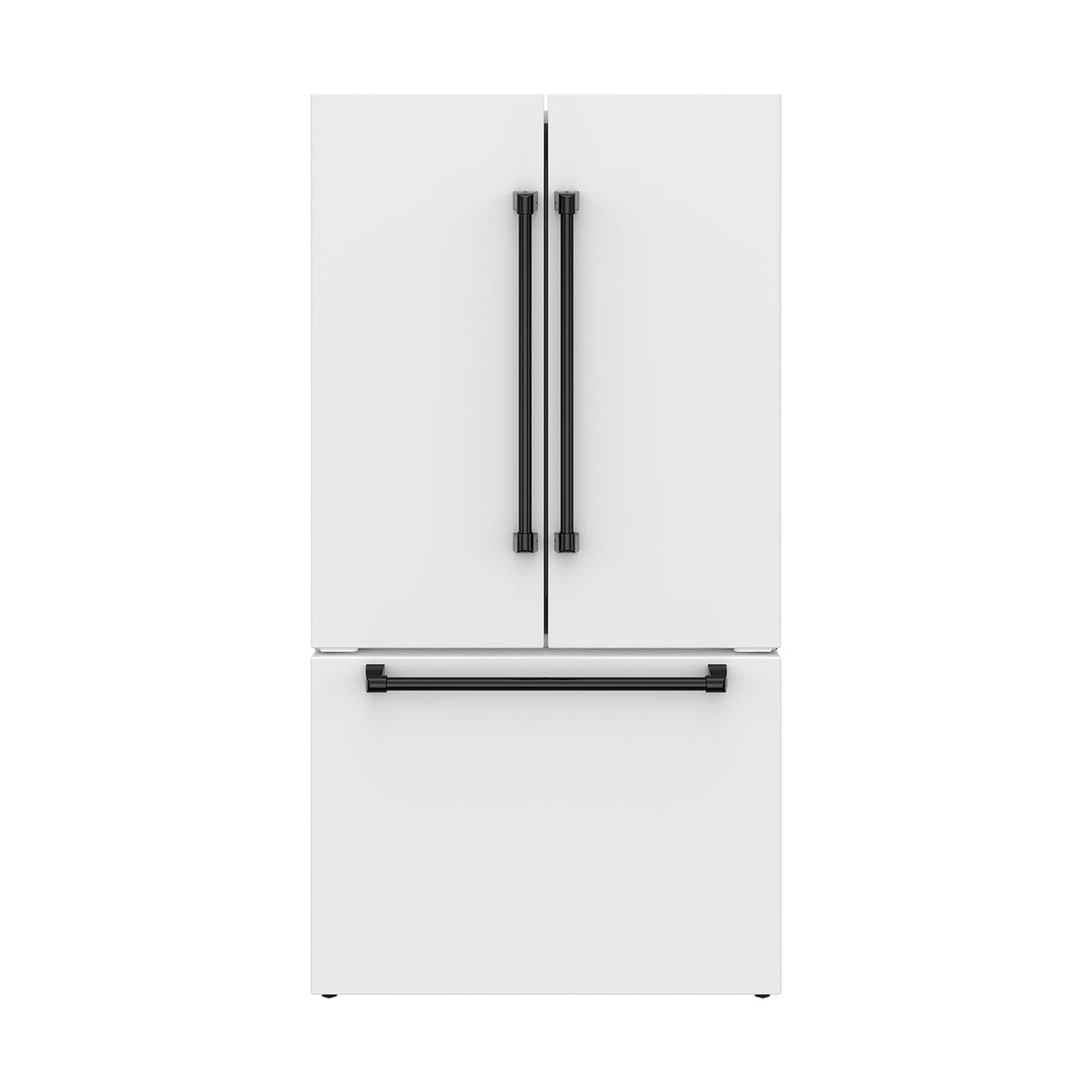 36 Inch French Door Counter Depth Refrigerator With Ice Maker - White/black  Gordon Ramsay Series