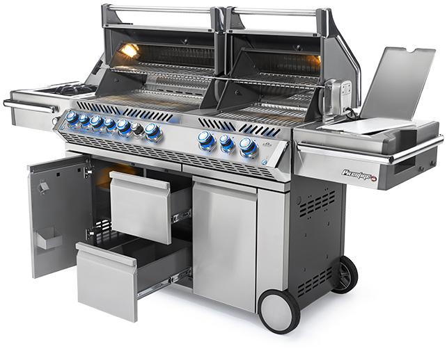 Prestige PRO 825 RSBI Stainless Steel with Infrared Rear, Bottom Burners