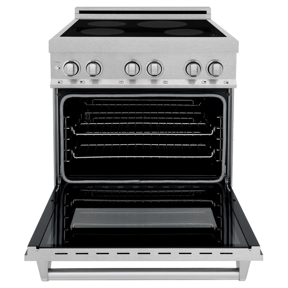 ZLINE 30" 4.0 cu. ft. Induction Range in DuraSnow with a 4 Element Stove and Electric Oven (RAINDS-30) [Color: White Matte]