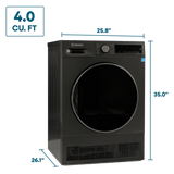 Element 4.0 cu. ft. Front Load Electric Dryer - Gray, ENERGY STAR (ECD4224EGG)