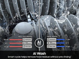 38 dBA Bespoke Smart Dishwasher with 3rd Rack Washing System in Fingerprint Resistant Matte Black Steel