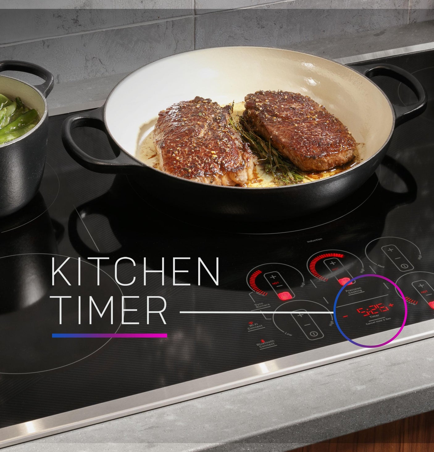 GE Profile™ ENERGY STAR® 36" Built-In Touch Control Induction Cooktop