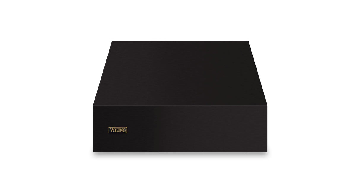 30"W. 18"H. Wall Hood (Finish: Onyx, Trim: Brushed Brass)