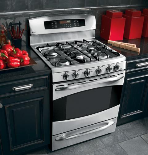 GE Profile 30" Free-Standing Gas Range with Baking Drawer