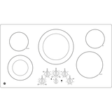 GE® 36" Built-In Knob Control Electric Cooktop