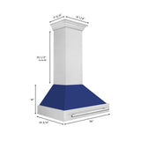 ZLINE 36 in. DuraSnow Stainless Steel Range Hood with DuraSnow Shell (8654SNX-36) [Color: Red Gloss]