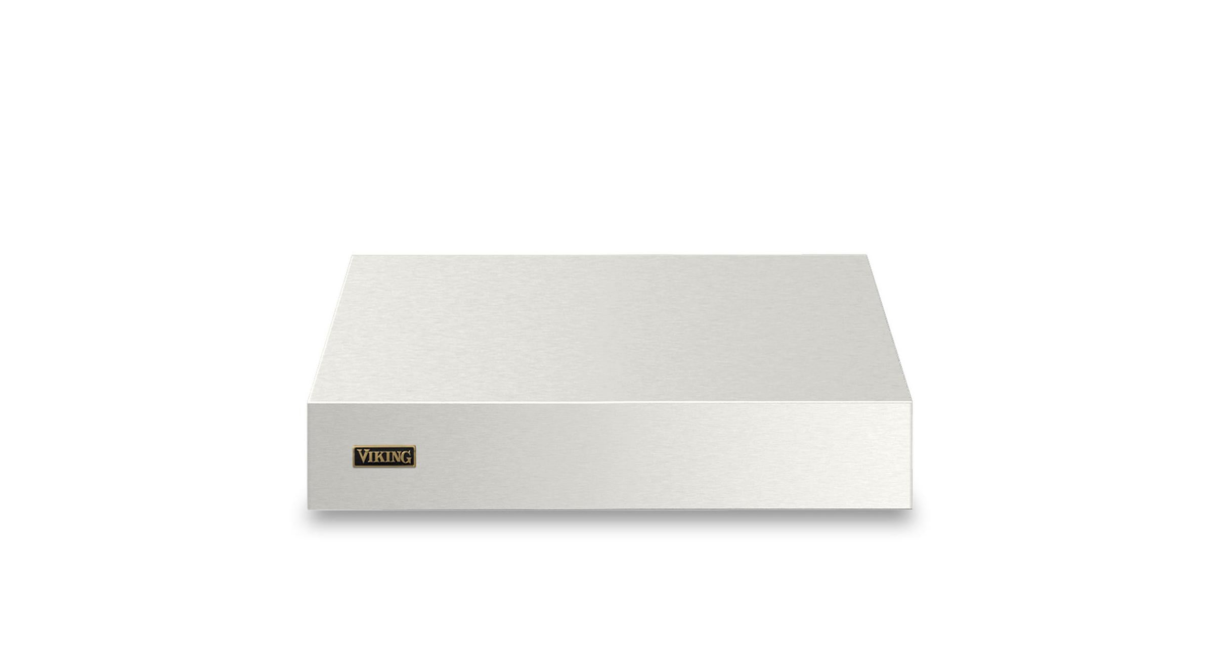 30"W. 12"H. Wall Hood + Ventilator (Finish: Pure White, Trim: Brushed Brass)