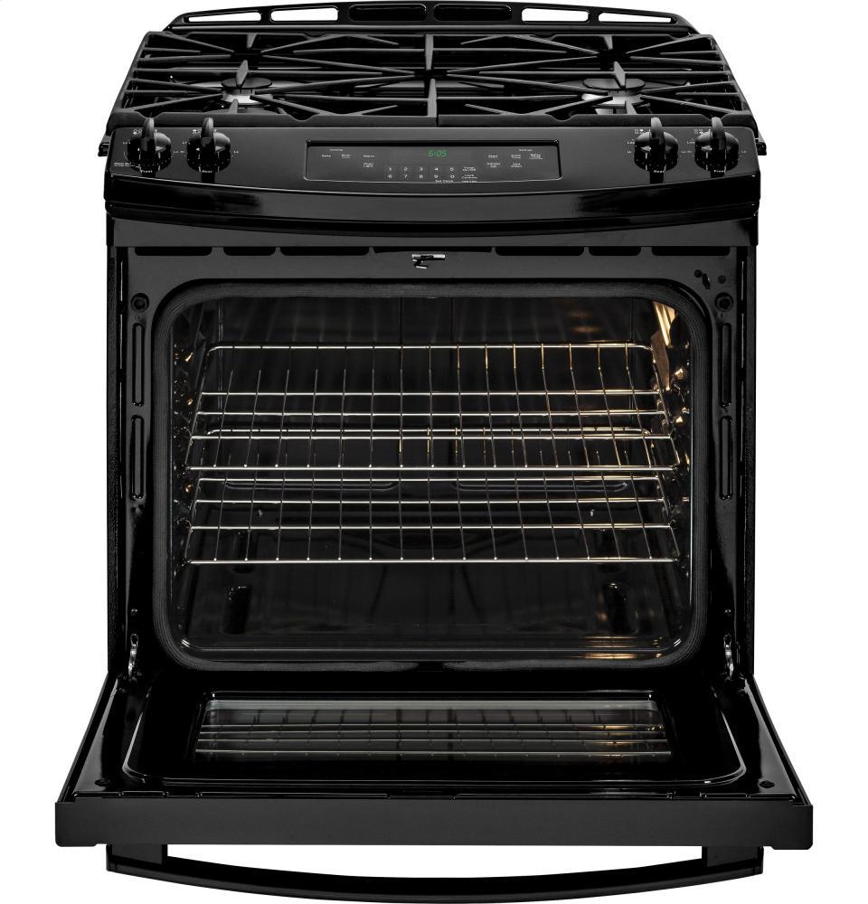 GE® 30" Slide-In Front Control Gas Range