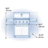 Legend LD4 Gas Grill , Propane, Stainless Steel